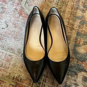 M Gemi Black Flats